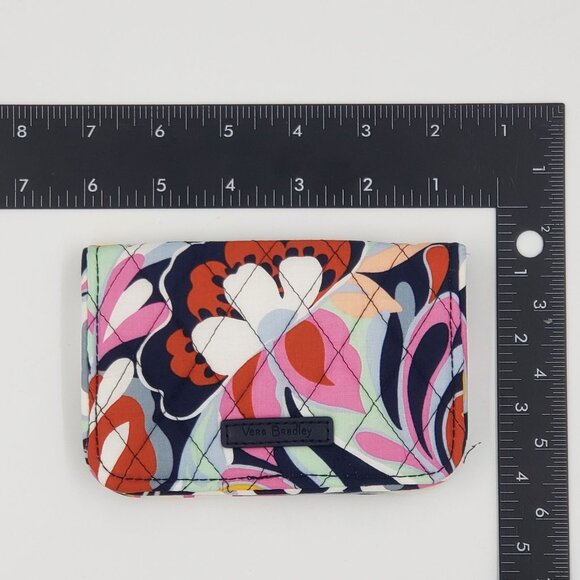 Vera Bradley RFID Bifold Wallet Mod Paisley Multicolored Retro Boho Floral NEW - Picture 8 of 8